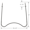 Part No. ER B776 Bake Element for Whirlpool - Image 2