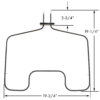 Part No. ER B777 Bake Element for Whirlpool - Image 2