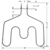 er wb44t10011 bake element for GE - Image 4