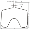ER WB44X5082 Bake Element for GE - Image 2