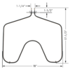 Part No. ER WB44X5099 Bake Element for GE - Image 6